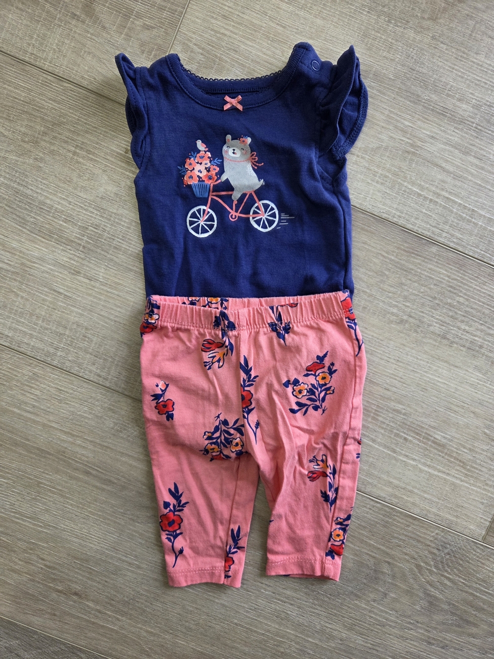 Carter's navy blue baby Top And Bottoms Set 3 Month